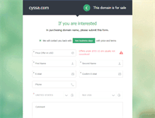 Tablet Screenshot of cyssa.com